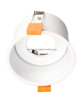 Round Adjustable Indoor Aluminum LED Down Light Frame Recessed Spot Ceiling Light Fixture MR16 GU10 Light Bulb Fittings