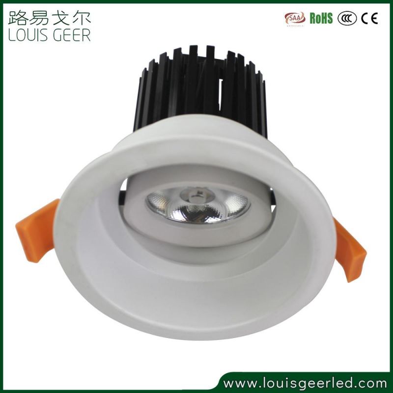 All White Black Die-Casting Aluminium Recessed Downlight 10W LED Bulb Light