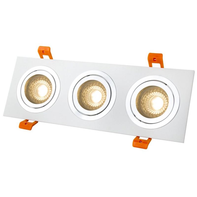 2020 Hot Sales Commercial LED Downlight Recessed Triple Head Spotlight LED Lamp for Hotel Decoration
