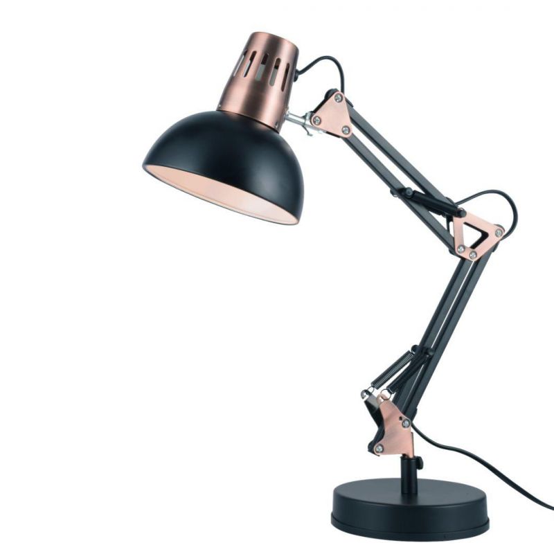 E27 Bulb Holder, Classical Swing Arm Architect Lamp, Flexible Desk Light for Office, Reading, Bed