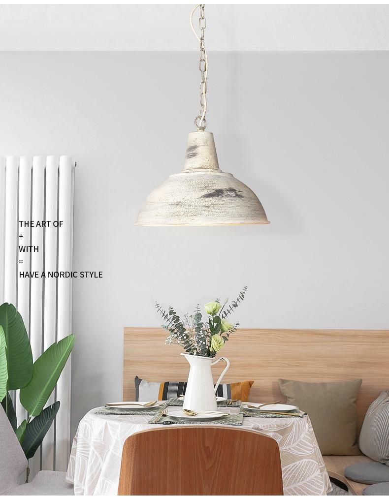 Iron Metal Shade Industrial Pendant Hanging Lamp Big Retro Kitchen Lamp