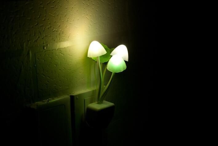Mushroom Night Light LED Nightlight Plug in Night Light Nursery Bed Lamps