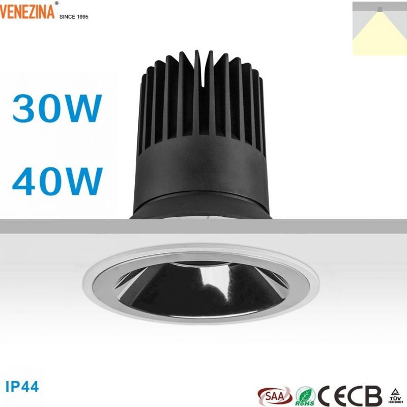 R6322 Recessed Modern Style COB LED 30W/40W LED Ceiling Downlight