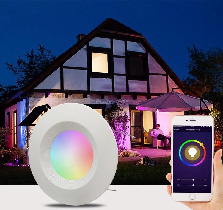 Remote Control Dimming RGBW WiFi Smart LED Downlight