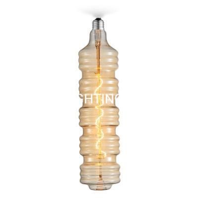 Multi-Layer Glass Tube Decorative LED Spiral Filament Light Bulb
