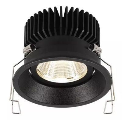 30W Deep Anti Glare Recessed Ceiling Spotlight COB LED Downlight for Hotel