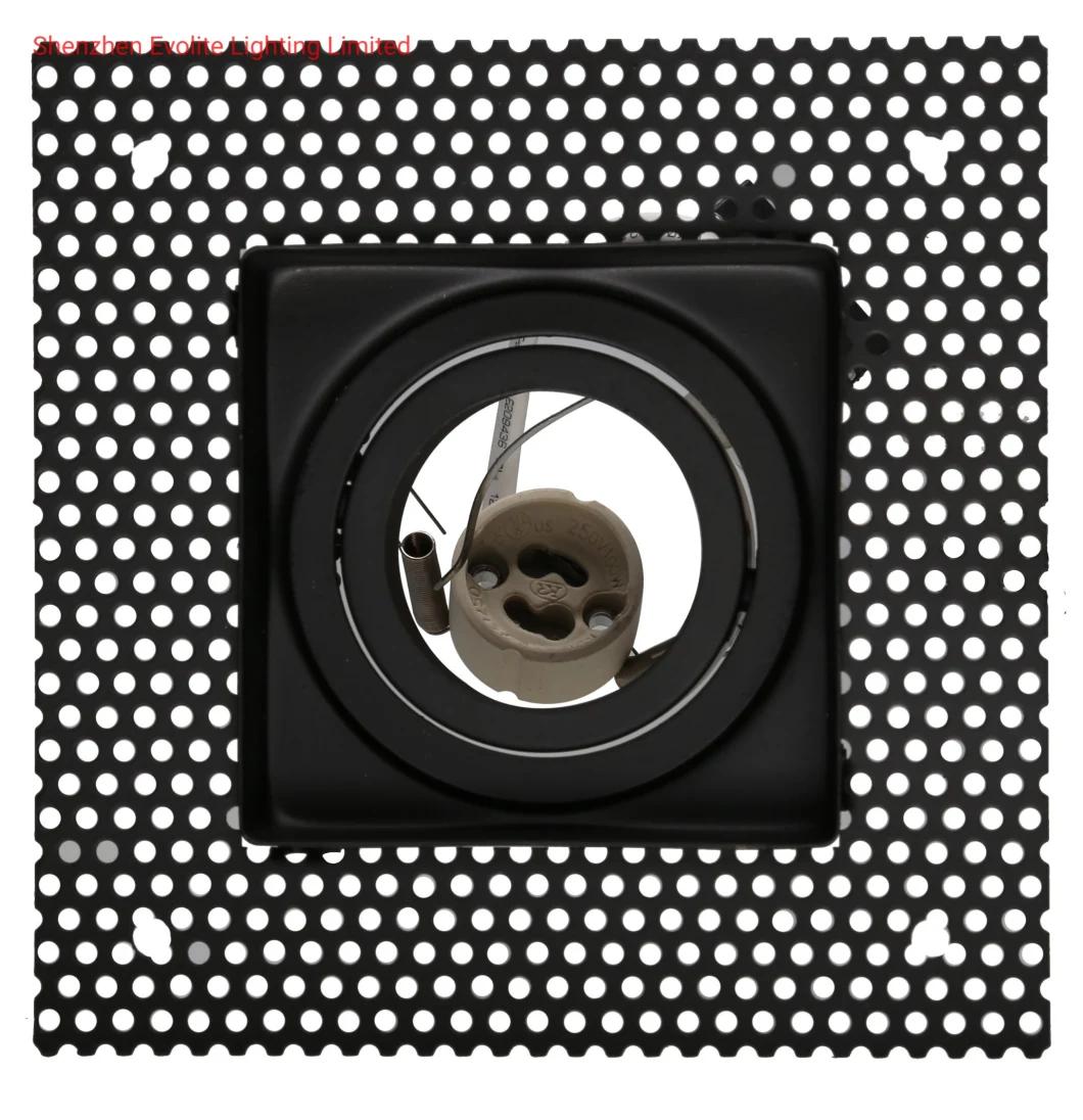 Die Cast Aluminum Shape Square Ring GU10 Downlight Fittings