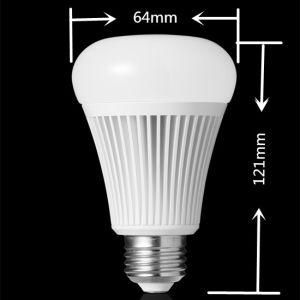 Ce RoHS FCC Aluminium E27 8W 2.4G RGB Smart Home Intelligent Remote LED Bulb Housing Lights