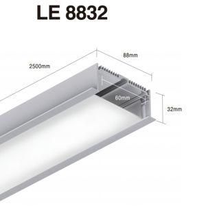 Le8832 Recessed Aluminium Profile Light