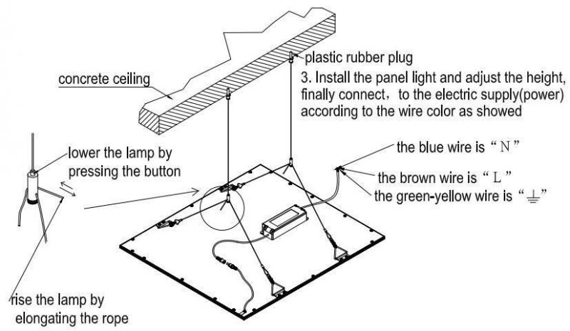 Customized Dimmable CCT 3000K-6000K 40W LED Panel Light