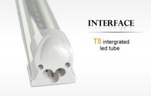120cm 2835 T8 Intergrated LED Tube Light Rigid Aluminum Transparent Cover