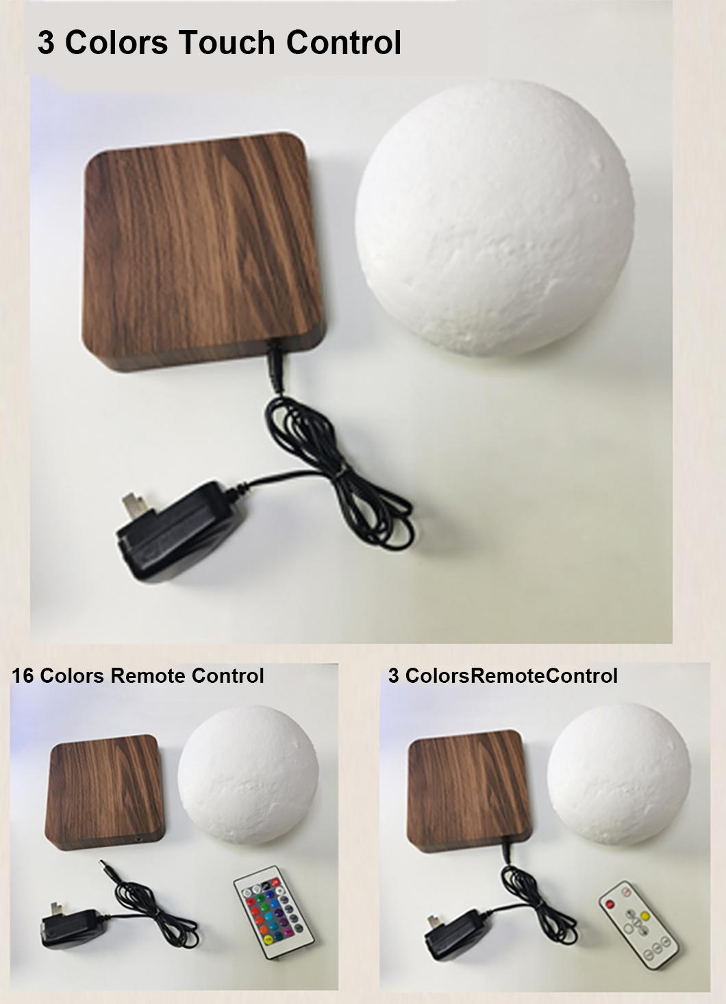 Creative Gift 3D Printing Magnetic Levitating Moon Light for Home Decor