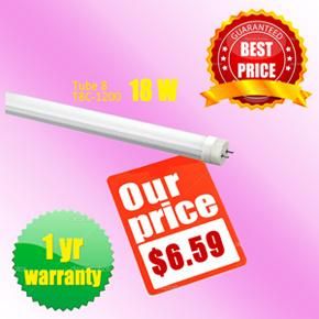 18W T8 1200mm LED Tube Light Only $6.59