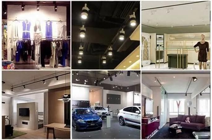 3 Wire 20W/30W/45W COB LED Track Spot Light for Commercial Lighting