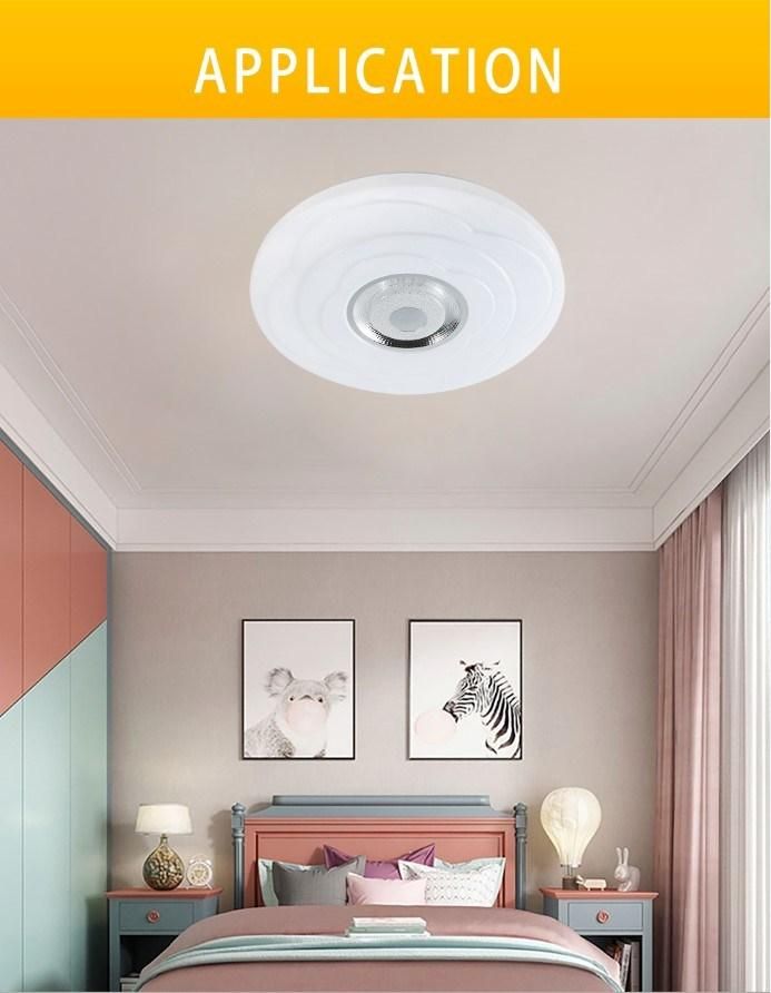 Motion Sensor Living Room Modern Metalthin Semiled Deformable Ceiling Light