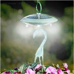 White Hanging Basket Solar Light