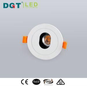 New 8W Anti-Glare Series LED COB Round Recessed Downlight