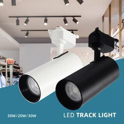 Commercial LED Tracklights for Store 13W 20W 30W Motorized Magnetic Rail Lighting LED Track Light