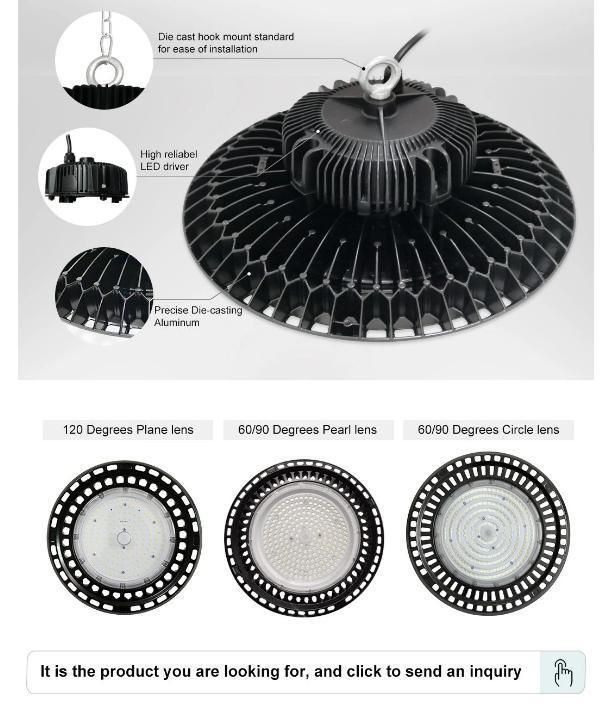 UFO 100W 150W 200W LED High Bay Light for Warehouse Industry