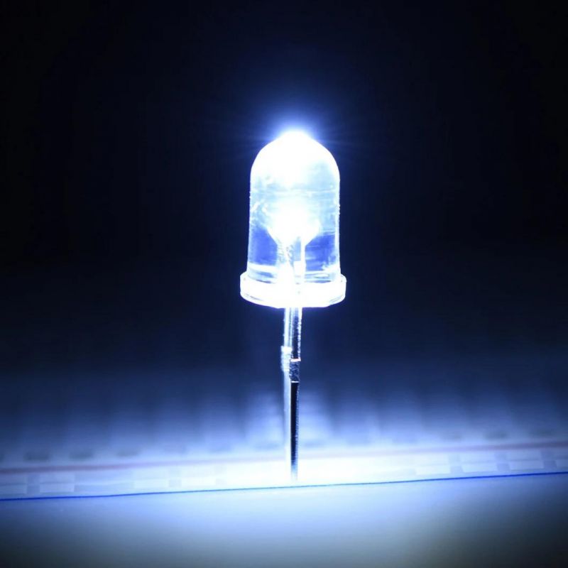 5mm LED Diode Lights Assortment (Clear Transparent Lens) Emitting Lighting Bulb Lamp Assorted Kit Variety Colour Warm White Red Yellow Green Blue Orange
