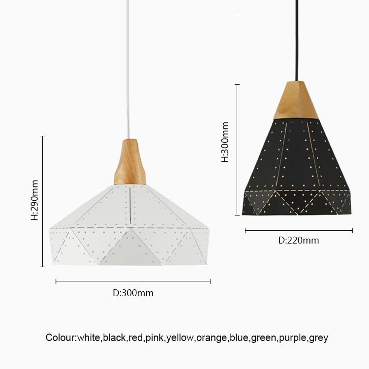 Colorful Nordic Aluminium E27 Pendant Light