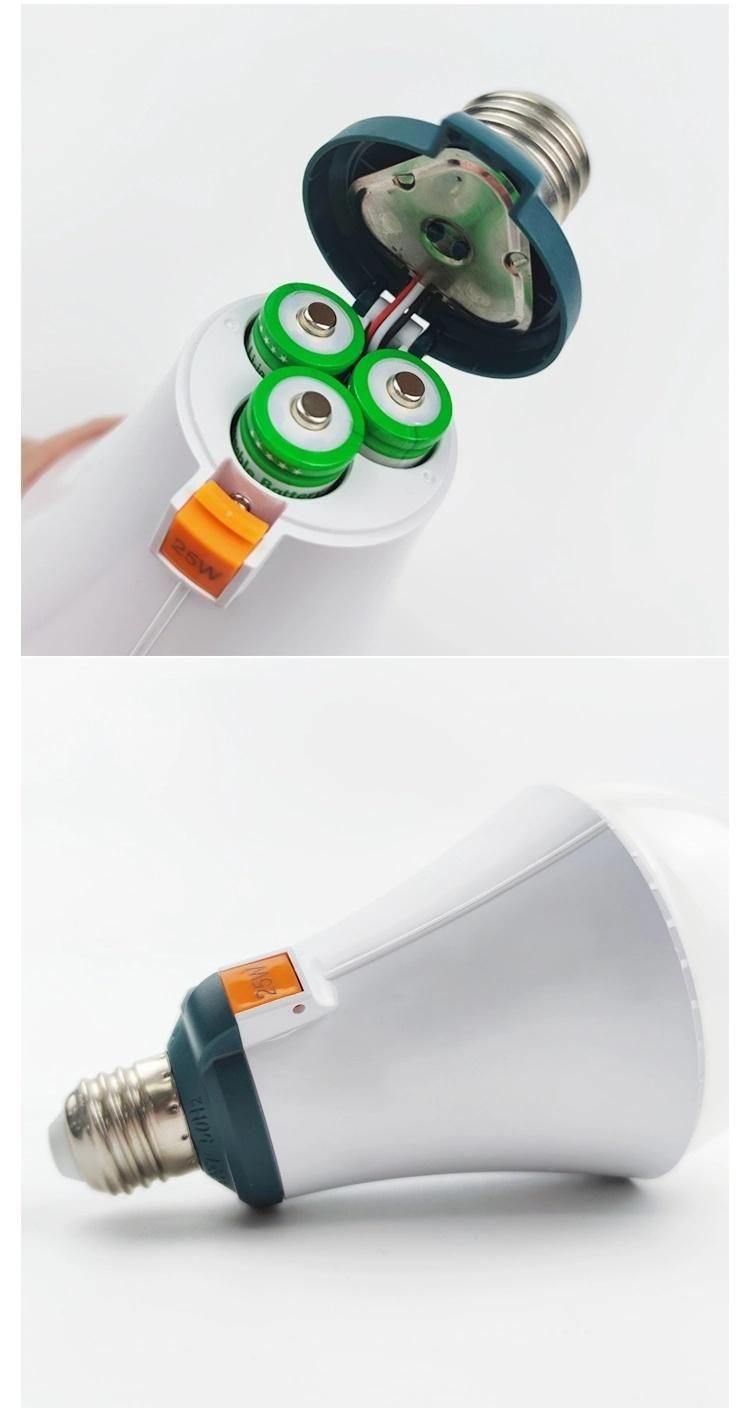 China Manufacturers 5W 7W 9W 25W E27 Charge Emergency Lamp Rechargeable LED Light Emergency Bulb Lighting with CE RoHS