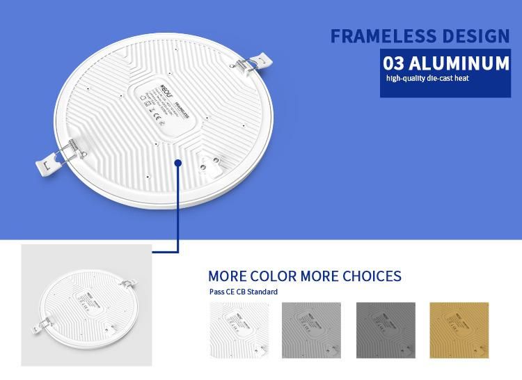China Factory Price LED Panel Light Small LED Round Recessed Light Ceiling Light Downlight 9W 18W 24W 36W