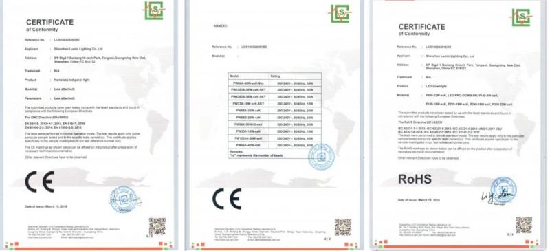 Dali Dimmable Frameless LED Panel Light with Ce & RoHS Approvals