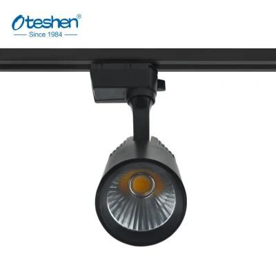 High Quality Modern Commercial LED Track Light High Lumen COB Spot Light 20W 30W 36W Aluminium Casing 2 Wire No Flickering