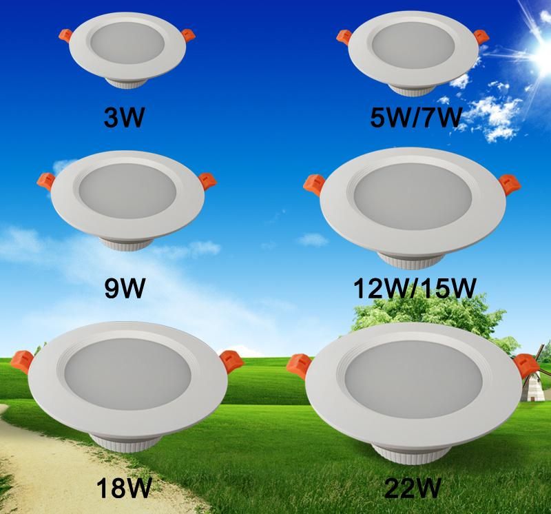 Dimmable Retrofit Recessed Downlight Cool White 15W LED Ceiling Down Light for Shopping Mall