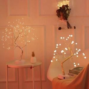 Copper Wire LED Tree Light USB Table Lamp for Christma Home Desk Night Decoration