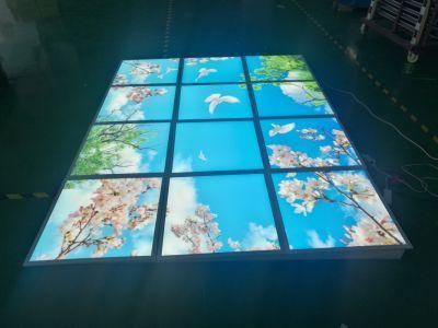 Skylight LED Panel Light with Blue Sky and Clouds Image 60*60