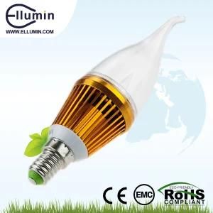 3W Golden LED Housing Candle Bulb Light