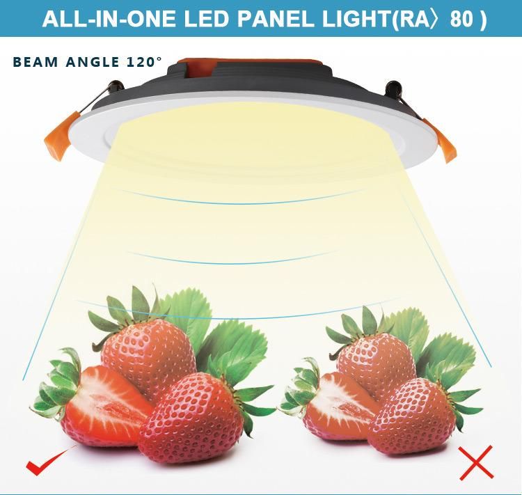 All in One Lamp 12W Recessed SMD 2835 Surface Mounted IP44 12 Watt Panel LED Light