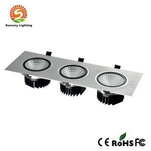 3X5w High Brightness COB LED Cold /Day/Warm White Bean Pot/Ceiling Spot/Down/Grid Light