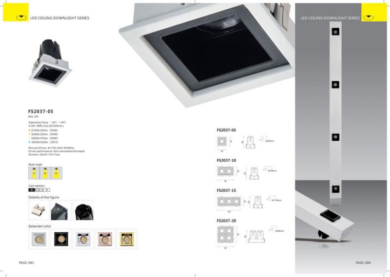 5W Anti-Glare LED Downlight Recessed Ceiling Spotlight