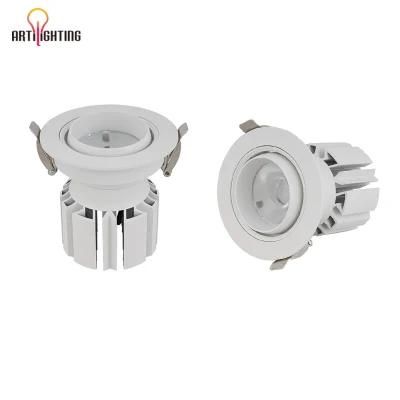 Adjustable Rotating High Power COB Spot Down Light Anti-Glare Wall Washer Ceiling Spotlight LED for Hotel Living Room