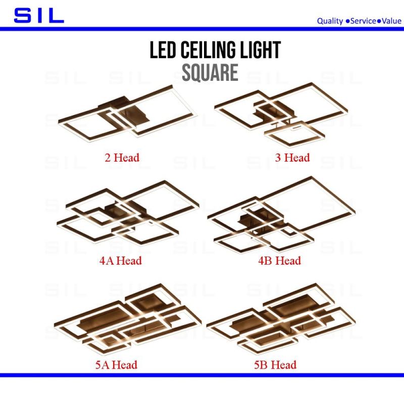 Hot Sale Direct Factory Price 36W Home Indoor LED Ceiling Lighitng Super Gold Ring Square Lamp Pendant Lights Modern LED Chandelier