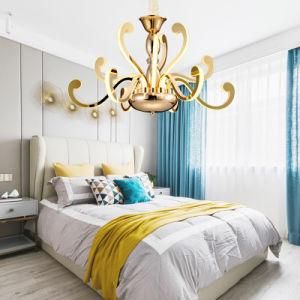 12 Lights Modern Style Stainless Steel Pendant Chandelier