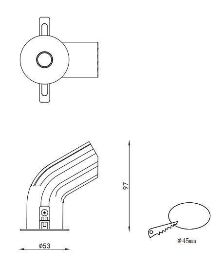 LED Recessed Spotlight Ceiling Spot Light Fixed 10W Easily Fix