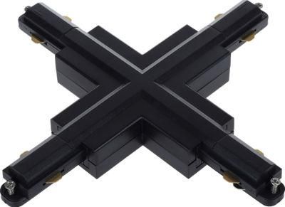 X-Track Single Circuit Black Cross Connector for 3wires Accessories