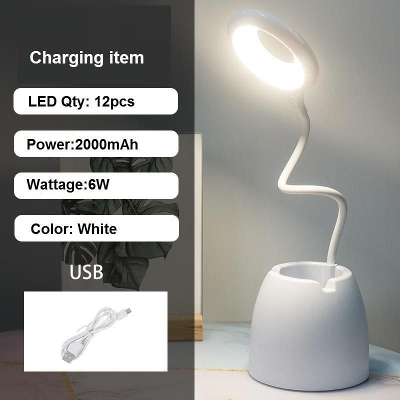 Dimmable Portable Charger LED Table Lamp LED Reading Lamp