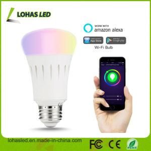 New Products LED Design Lighting Smartphone/Bluetooth Controlled Multicolored RGB LED Light Ce UL E27/B22 9W WiFi Smart LED Bulb