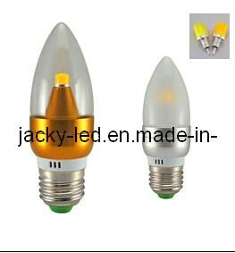 E27 4W LED COB Candle Light for Gold Silver