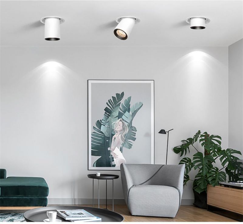 Recessed Adjustable LED Downlight 12W Stretching Spot Lighting