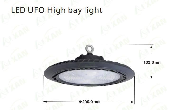 100W 150lm/W IP65 Aluminum Warehouse Lighting High Bay Light