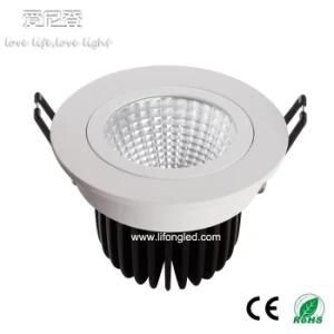 New Design Aluminum High Power Recessed Dimmable LED Downlight COB LED