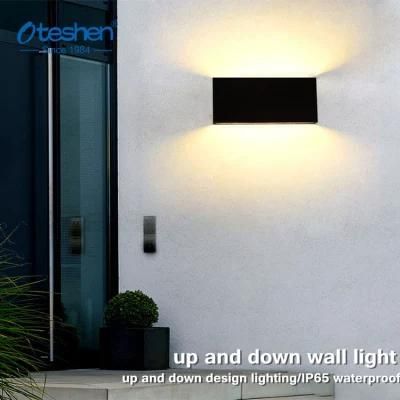 Oteshen IP65 LED Outdoor Wall Lamp 8W/12W/16W Modern Design up and Down PC Waterproof Surface Mounted Wall Light 8W