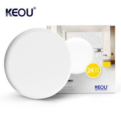 Keou Smart Hole Size 75-150mm New Frameless LED Ceiling Panel Light 24W with 3000K 4000K 6500K