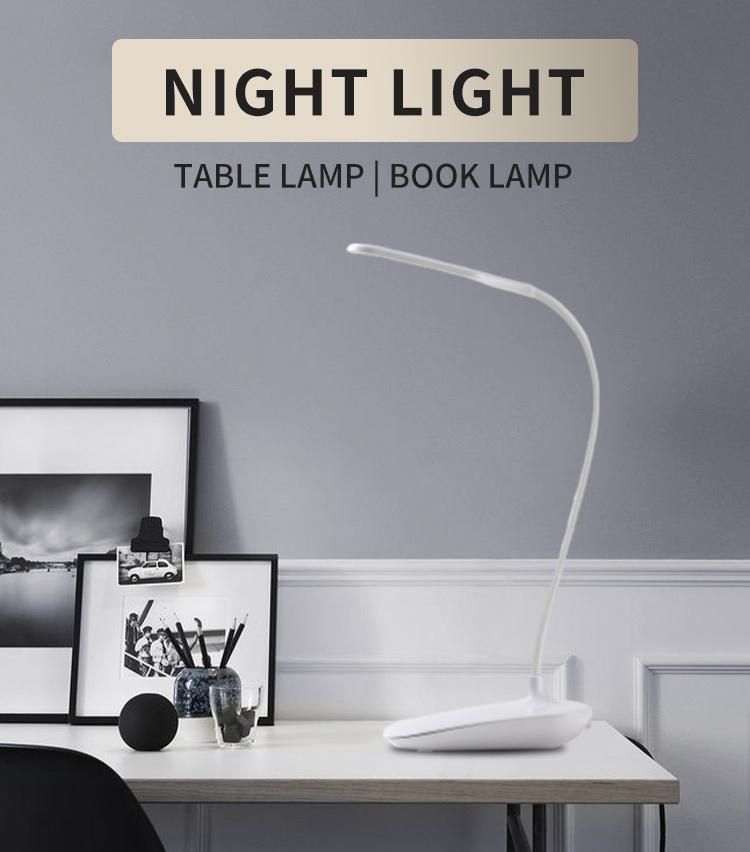 Reading Lamp USB Touch Switch LED Flexible Desk Table Lamp